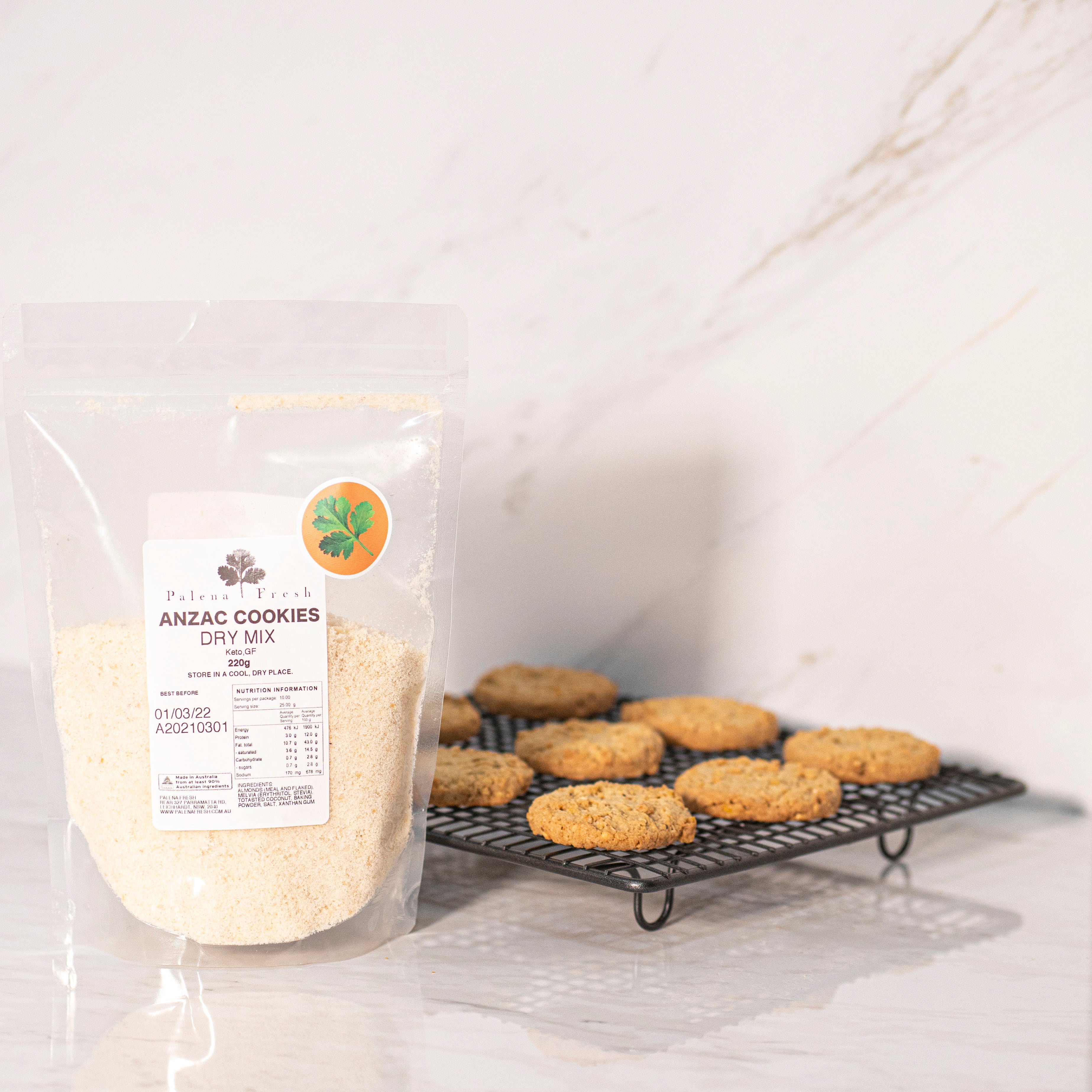 Keto ANZAC Cookies Dry Mix