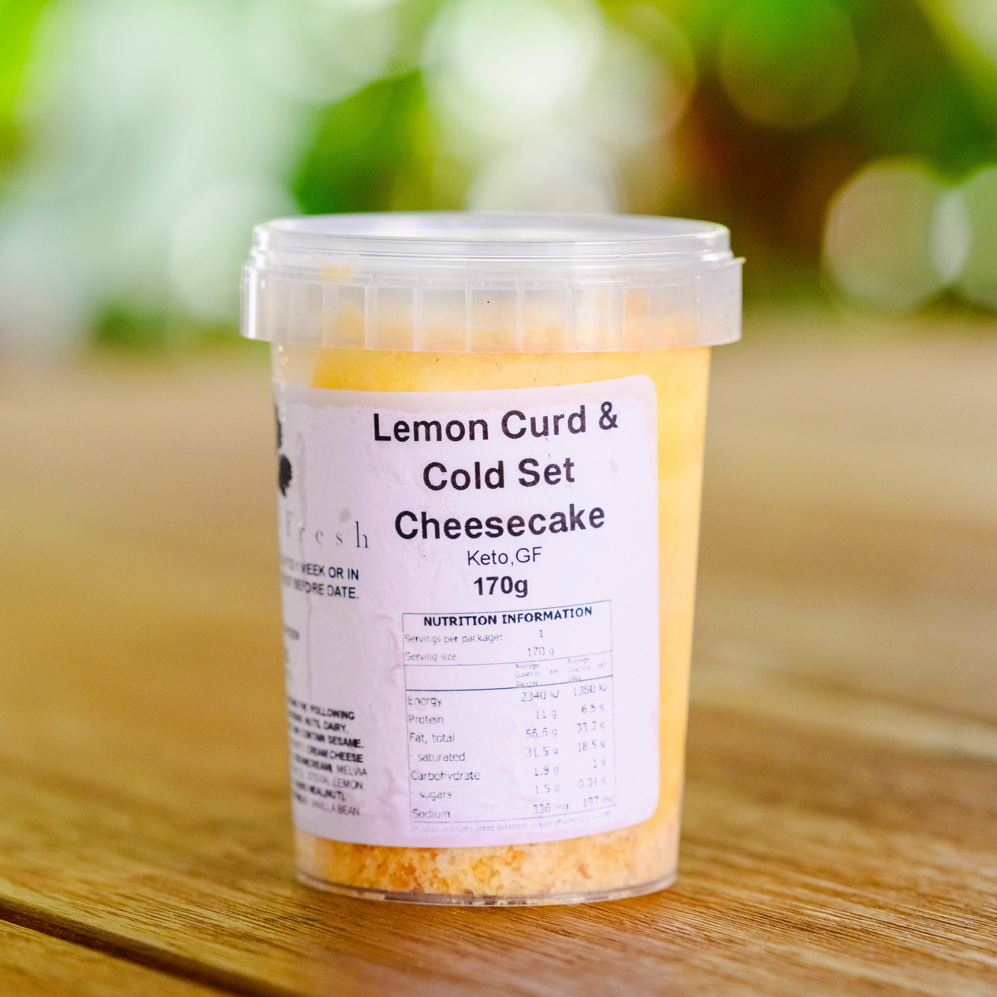 Keto Single Serve Cheesecake, Cake Cup and Pie - 170g