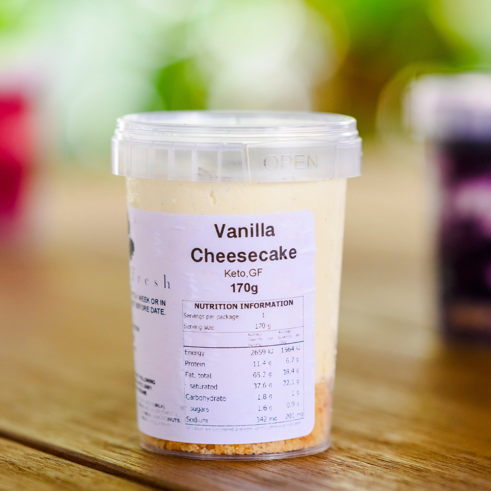 Keto Single Serve Cheesecake, Cake Cup and Pie - 170g