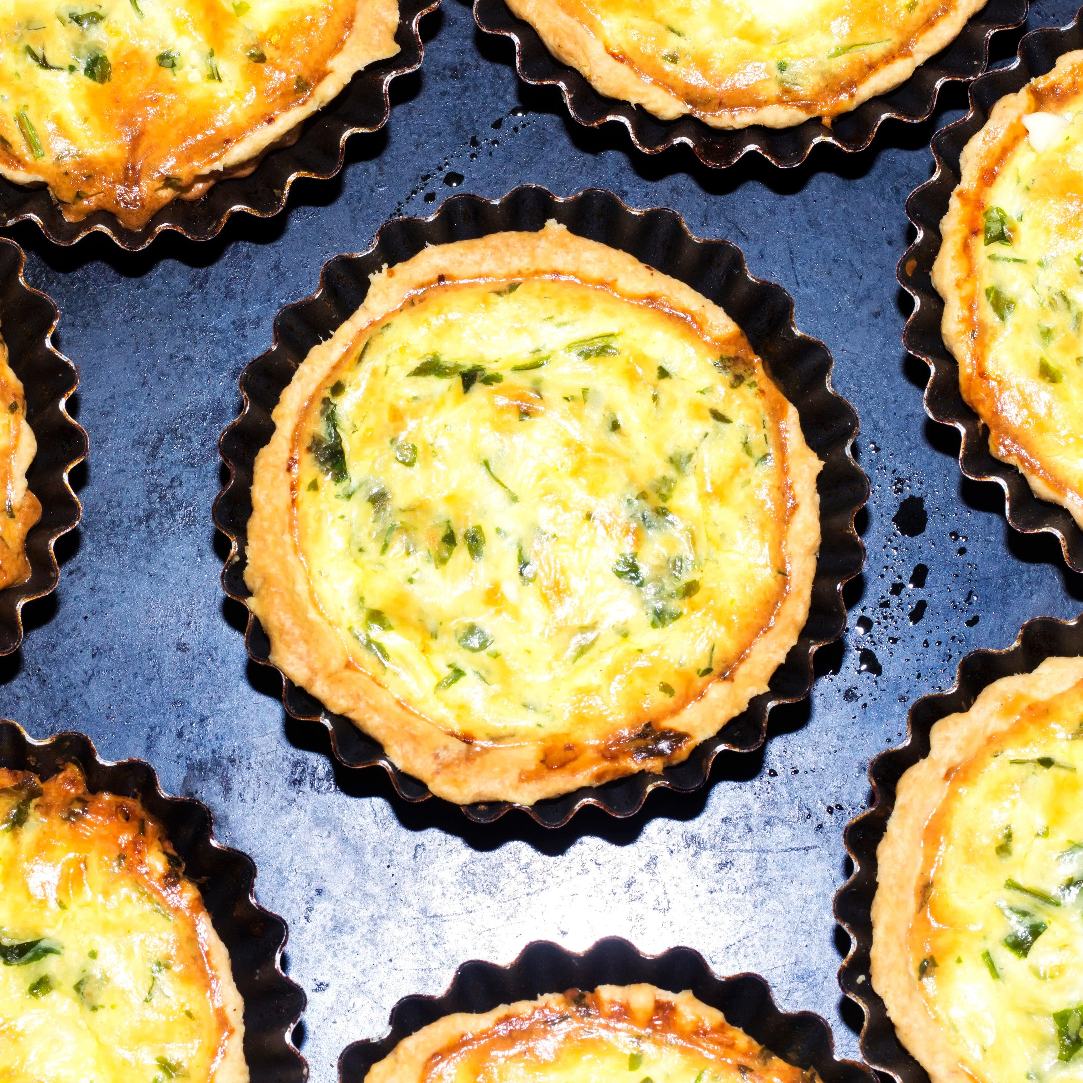 Spinach, Mushroom & Feta Quiche - Palena Fresh