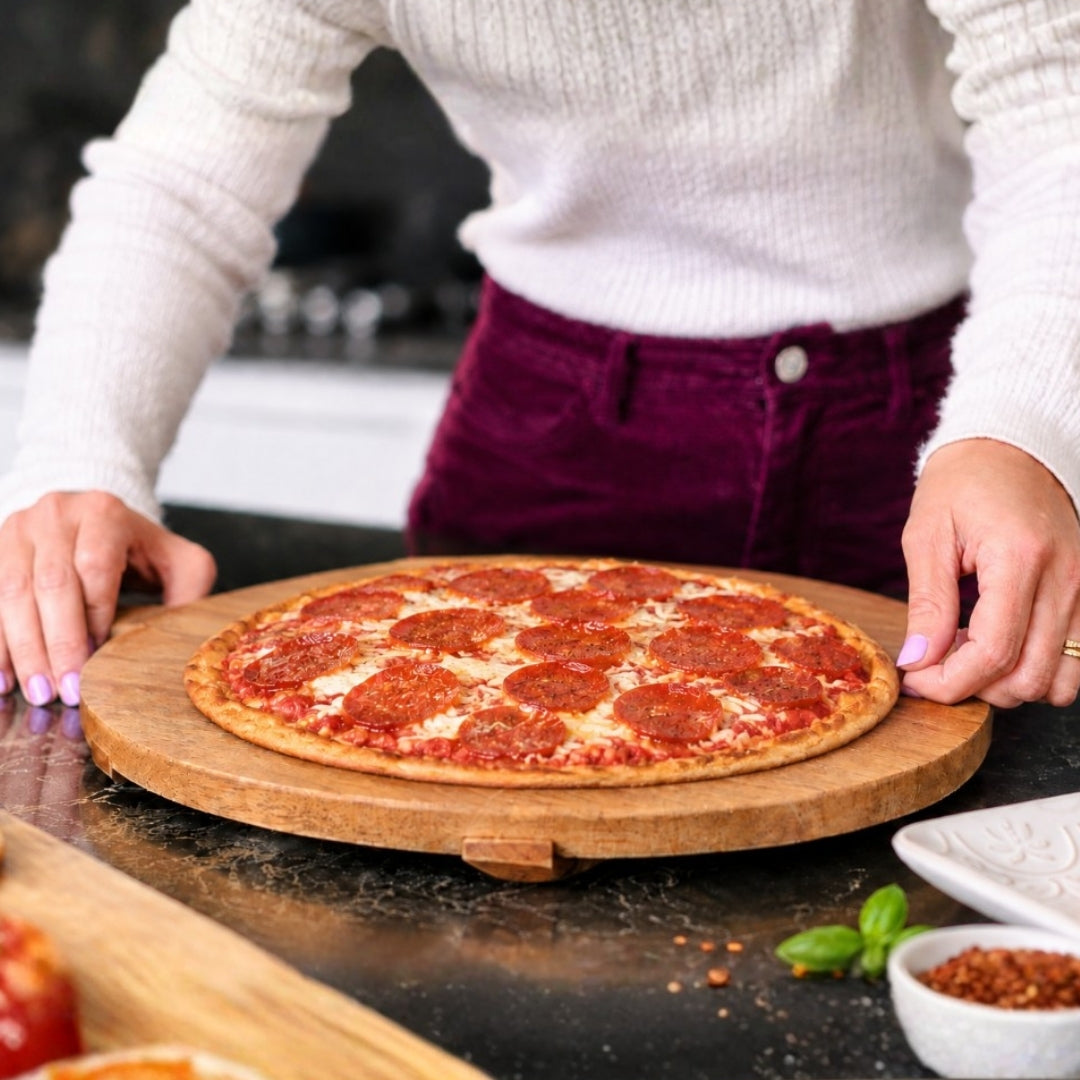 Keto Pepperoni Pizza