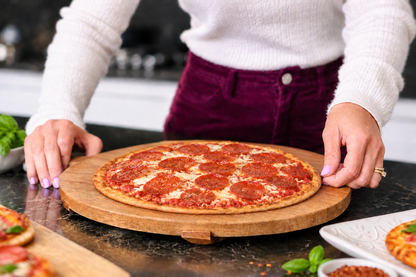 Keto Pepperoni Pizza