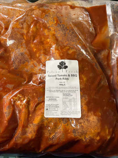 Spiced Tomato & BBQ Pork Ribs - 800g